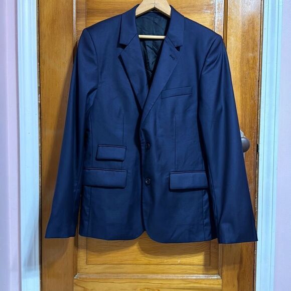 Vitale Barberis Canonico VBC Navy Super 110s Wool Blazer Men’s US 38S